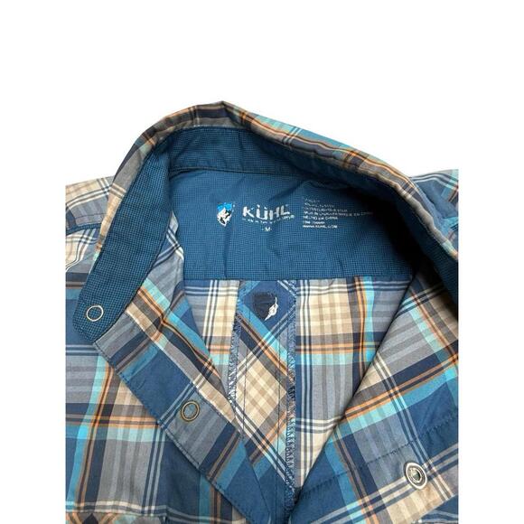 KUHL Men's Short Sleeve Button-Up Plaid Shirt - Picture 4 of 4